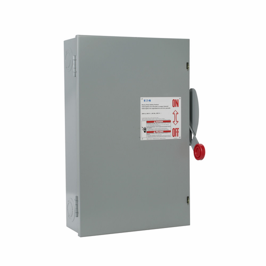 4 Wire 3 Pole Fusible K Series General-Duty Safety Switch, 200 Amp