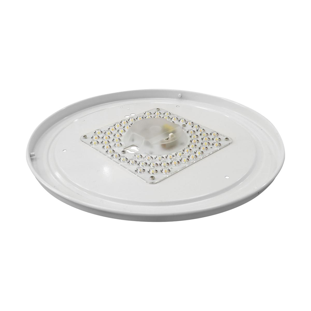 14 inch, Acrylic Round, Flush Mounted, LED Light Fixture, CCT Selectable, White Finish, 120V