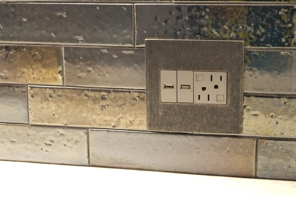 adorne® USB Outlet, Half-Size, Magnesium