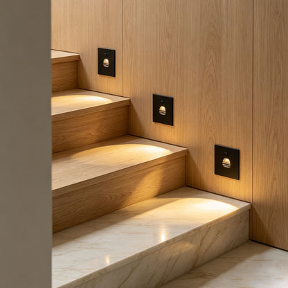 【2 PCS】Lights for Indoor Steps Round Motion Sensor Recessed Light