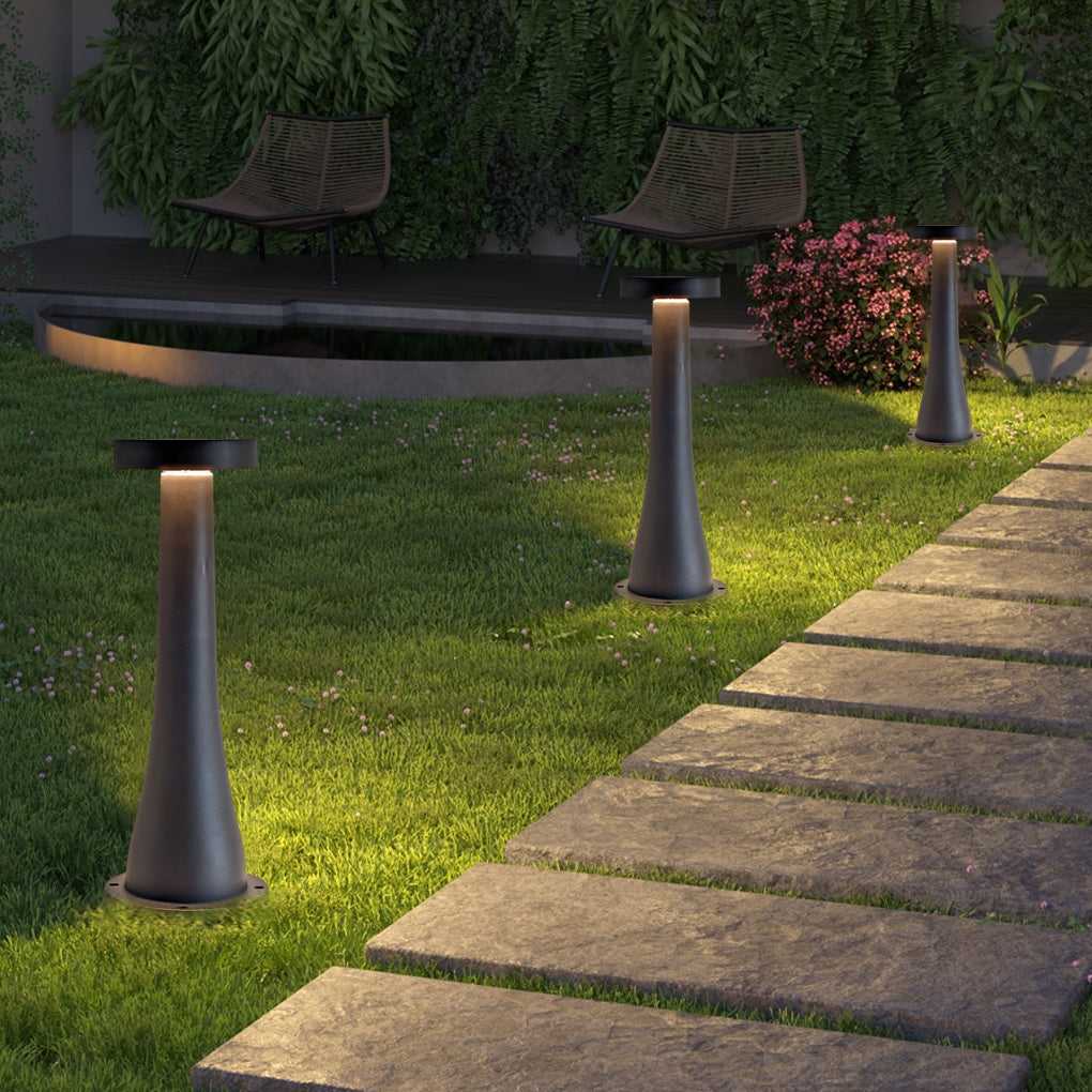 Waterproof Black Mushroom Outdoor Pathway Lights