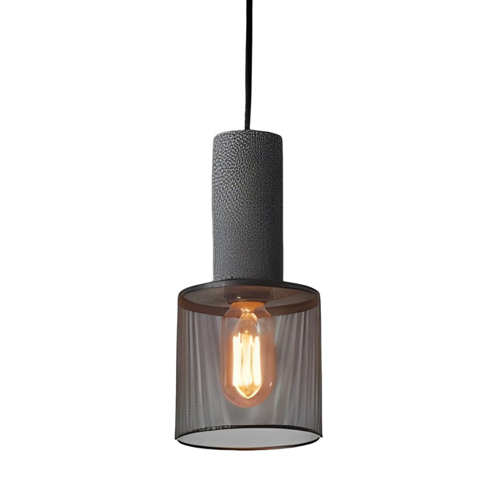 [Open-Box]Creative Metal Meshed Black Industrial Style Pendant Lights Chandelier