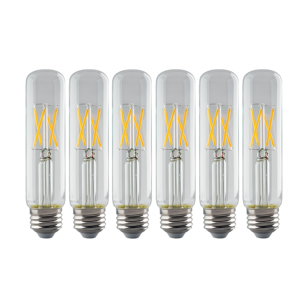 4 Watt T10 LED; Clear; Medium base; 2700K; 350 Lumens; 120 Volt