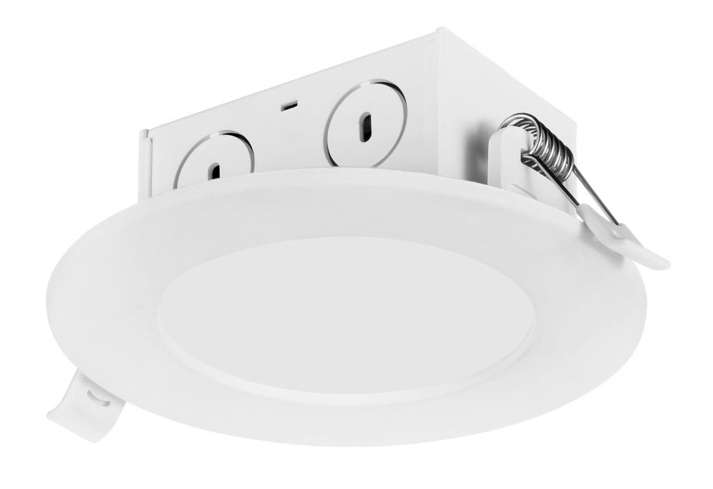 8.5 watt LED Direct Wire Downlight; Edge-lit; 4 inch; 2700K; 120 volt; Dimmable