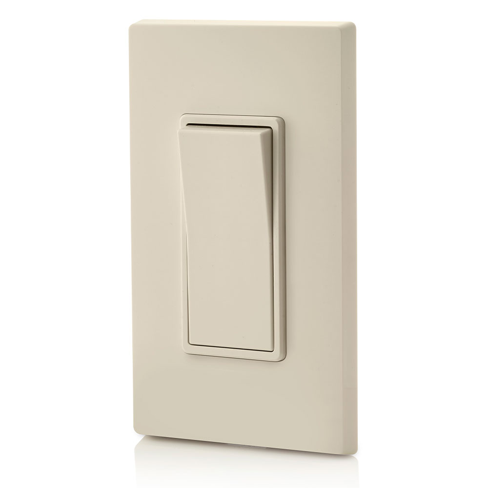 15 Amp Decora Rocker 3-Way Switch, Grounding, Light Almond