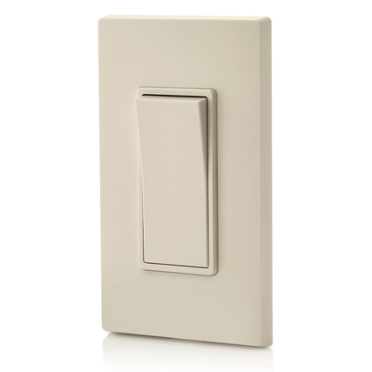 15 Amp Decora Rocker 3-Way Switch, Grounding, Light Almond