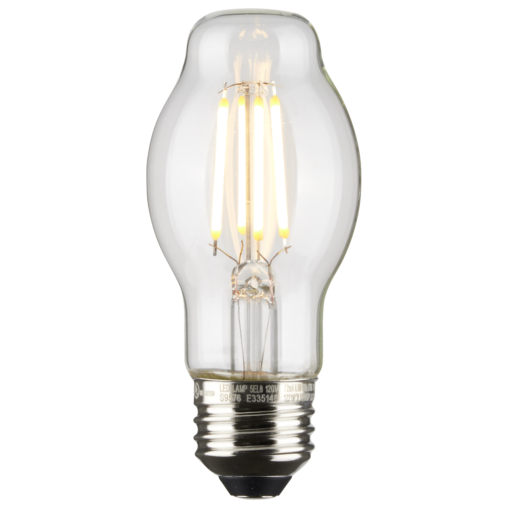 6.5 Watt BT15 LED; Clear; Medium base; 2700K; 810 Lumens; 120 Volt