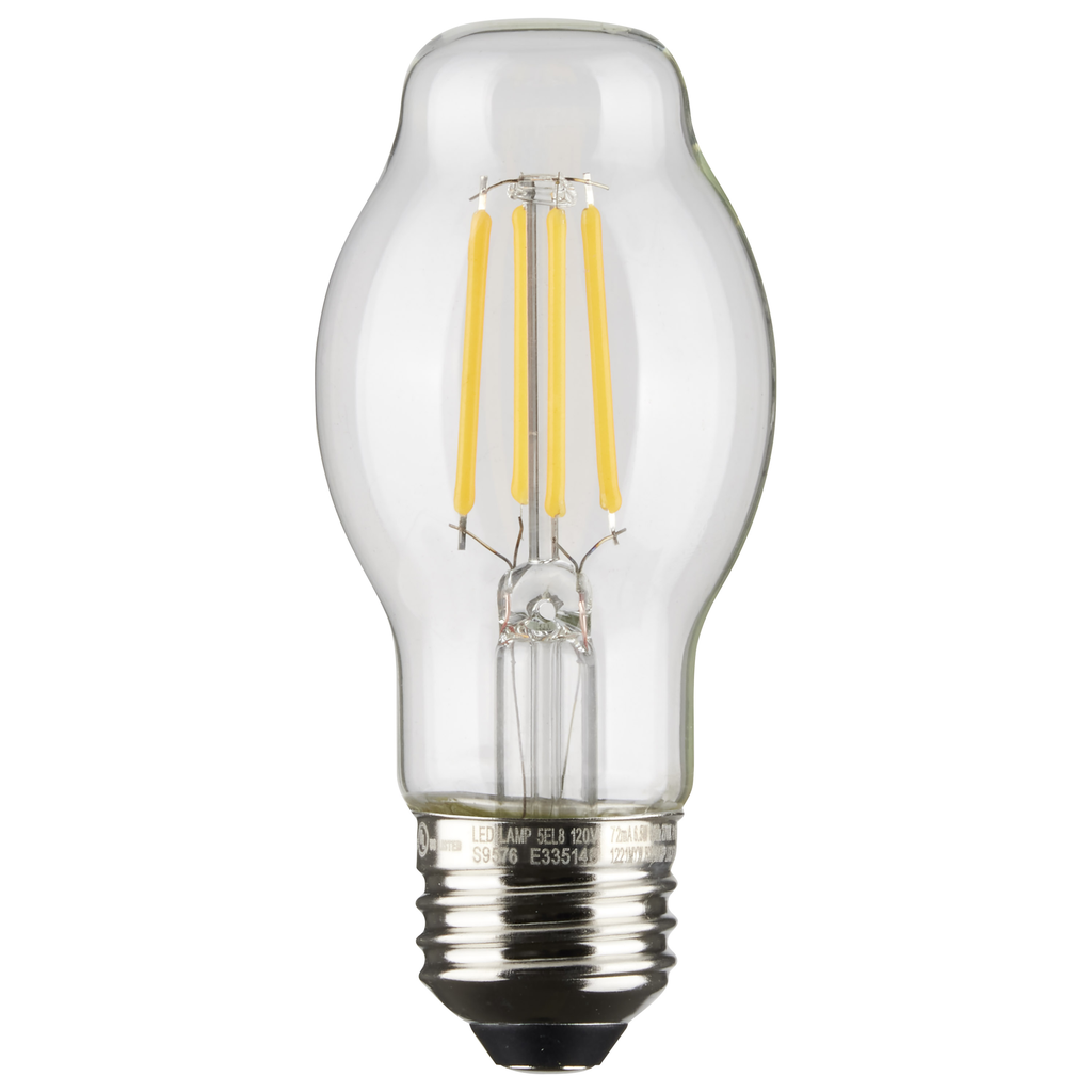 6.5 Watt BT15 LED; Clear; Medium base; 2700K; 810 Lumens; 120 Volt