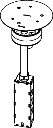 AV3 Poke-Thru Device Insert Assembly With Disposable Plate
