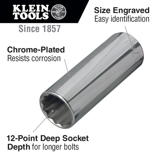 1/2-Inch Deep 12-Point Socket, 1/2-Inch Drive
