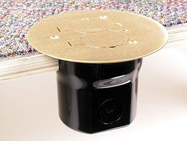 862C Series PVC Floor Box Assembly for Wood or Concrete Floors