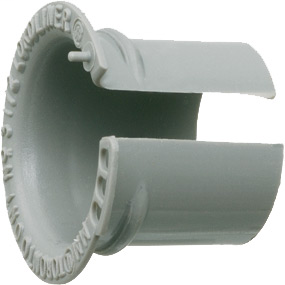 1/2" Throat Liner, To be installed into fittings after conduit, after fitting and wire are in place. Non-Metallic.