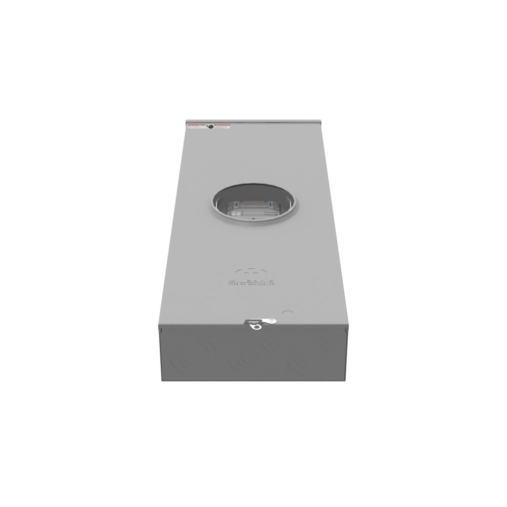 5 Terminal Ringless Large Closing Plate With 3 In Hub Pack Inside Meter Socket Lever Bypass 7-8 In Barrel Lock Ground With Bracket Provision