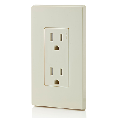 15 Amp Decora Tamper-Resistant Duplex Outlet/Receptacle, Grounding, Light Almond