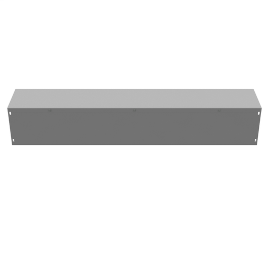 6x36x6 Hinge Cover Wireway Type 1 UL Listed Steel No Knockouts ANSI 61 Gray