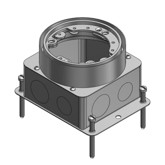 1-GANG FLUSH SVC FLR-BX 60CU ALRING