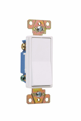 15A 347V Specification Grade Decorator Switch, White