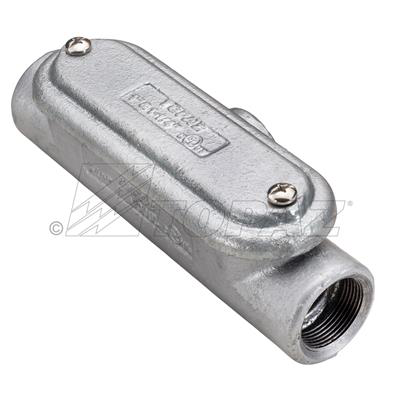 2" HDG Malleable Iron T Type Mogul Conduit Body with Cover and Gasket