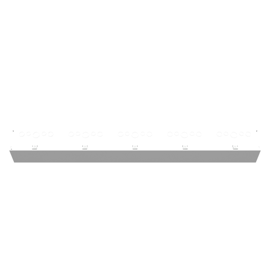 6x60x6 Hinge Cover Wireway Type 1 UL Listed Steel Knockouts ANSI 61 Gray