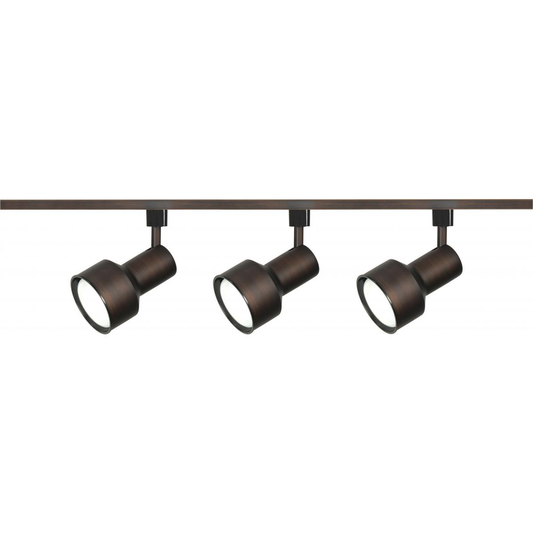 3 Light - R30 - Step Cylinder Track Kit - 4 foot Track - Russet Bronze