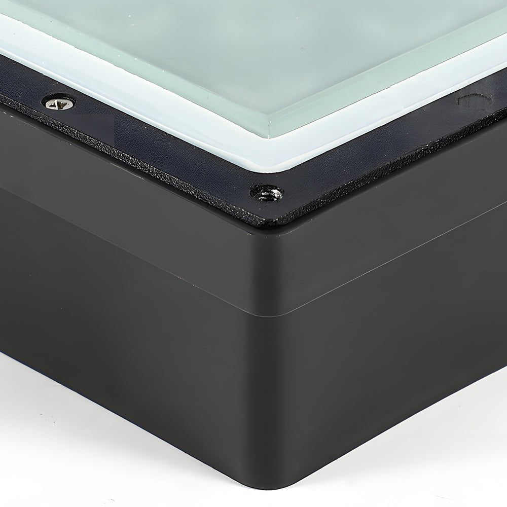 [Open-Box]5-Light LED Modern Square In-Ground Well Lights Step Deck Lighting with Light Sensor for Pathways