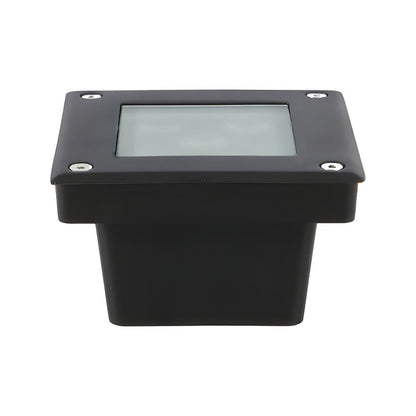 [Open-Box]5-Light LED Modern Square In-Ground Well Lights Step Deck Lighting with Light Sensor for Pathways