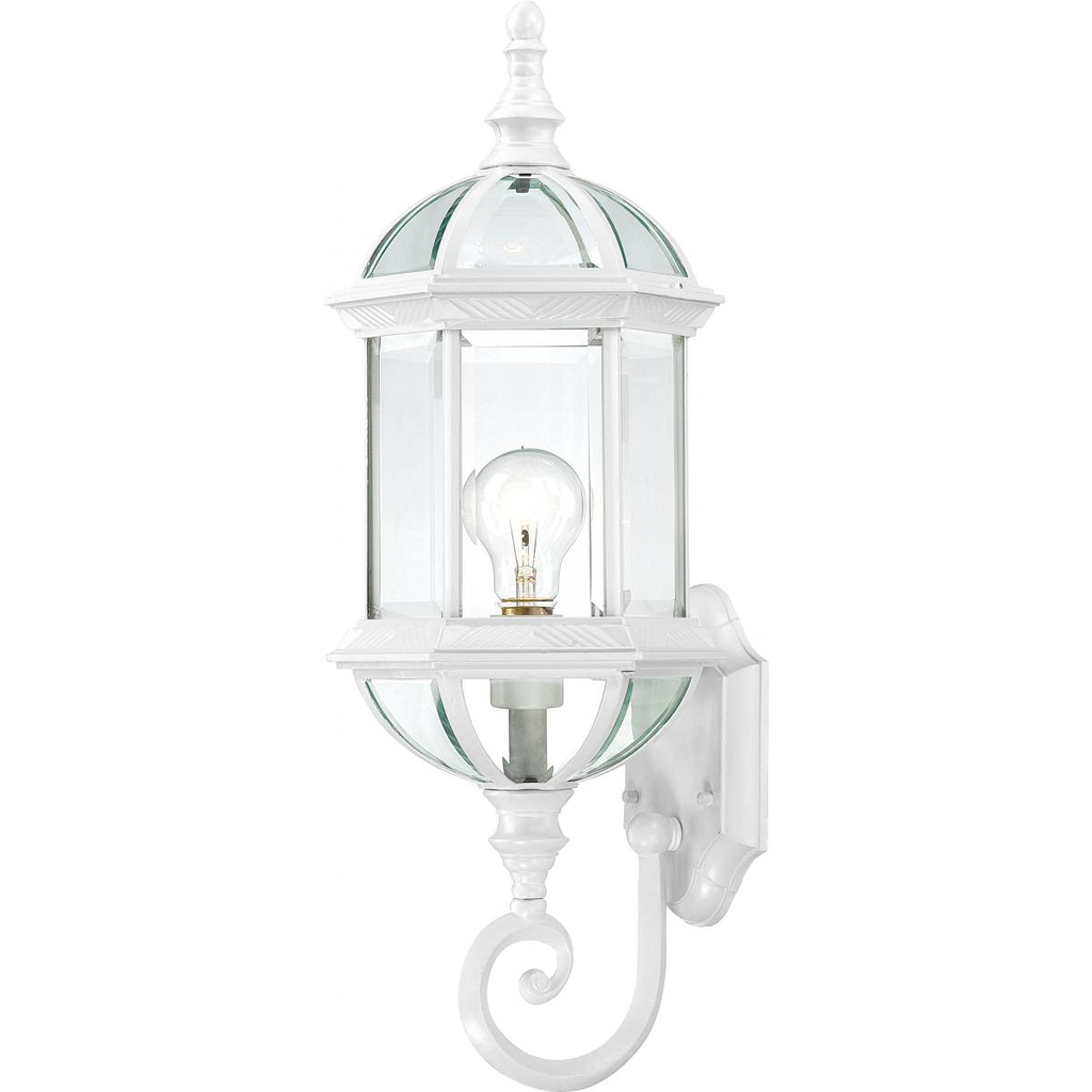 Boxwood - 1 Light 22" Outdoor Wall with Clear Beveled Glass, Color retail packaging
