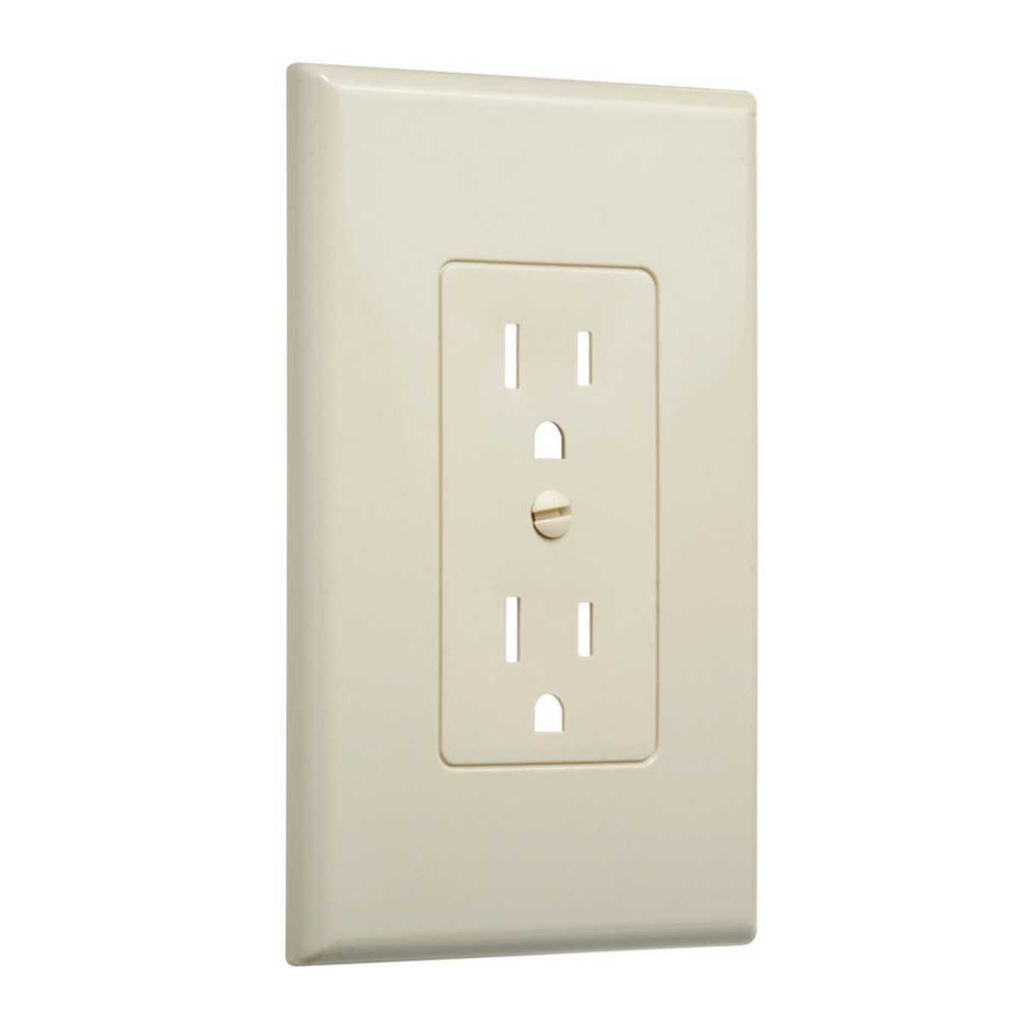 1-Gang MASQUE® Decorator Cover, Duplex, Ivory