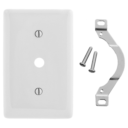 1-Gang Wallplate, .406" Opening, Strap Mount