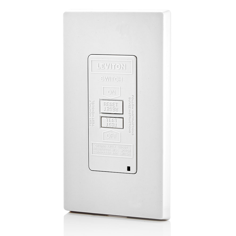 20 Amp, Self Test, Blank Face GFCI with LED Indicator Light