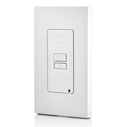 20 Amp, Self Test, Blank Face GFCI with LED Indicator Light