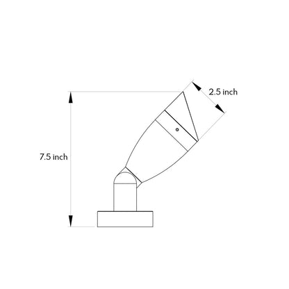 Waterproof LED Outdoor Spotlight Lamp Minimalist Style