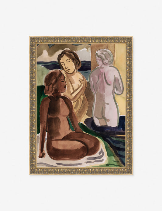 Coastal Bathers Wall Art by David Erickson
