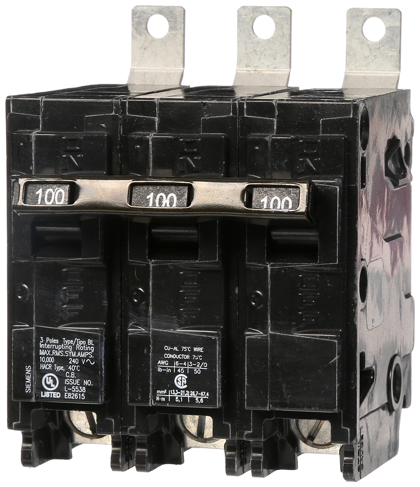 BREAKER 100A 3P 240V 10K BL