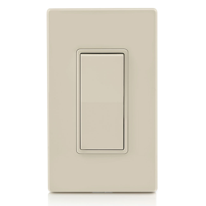 15 Amp Decora Rocker 4-Way Switch, Grounding, Light Almond