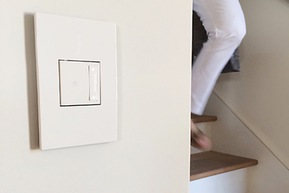 adorne® Gloss White 1-Gang Screwless Wall Plate with Microban®