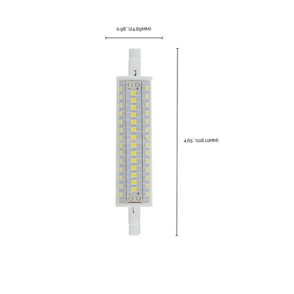 10 Watt LED Bulb; J-Type T3 118mm; 120 Volt; R7S Base; 3000K; Double Ended; 200 Degree Beam Angle