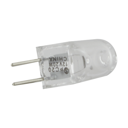 20 Watt; Halogen; T3; Clear; 2000 Average rated hours; 300 Lumens; Bi Pin G4 base; 12 Volt