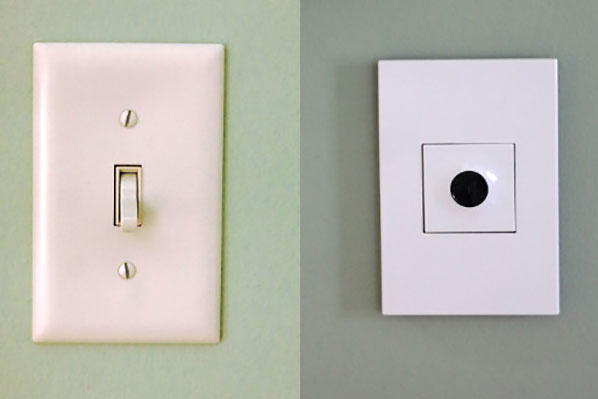 adorne® Gloss White 1-Gang Screwless Wall Plate with Microban®