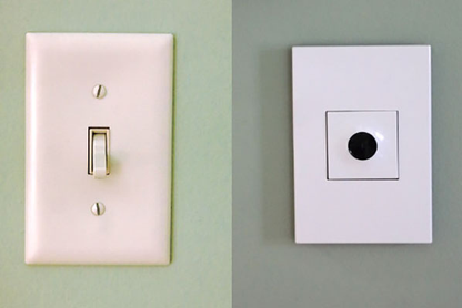 adorne® Gloss White 1-Gang Screwless Wall Plate with Microban®