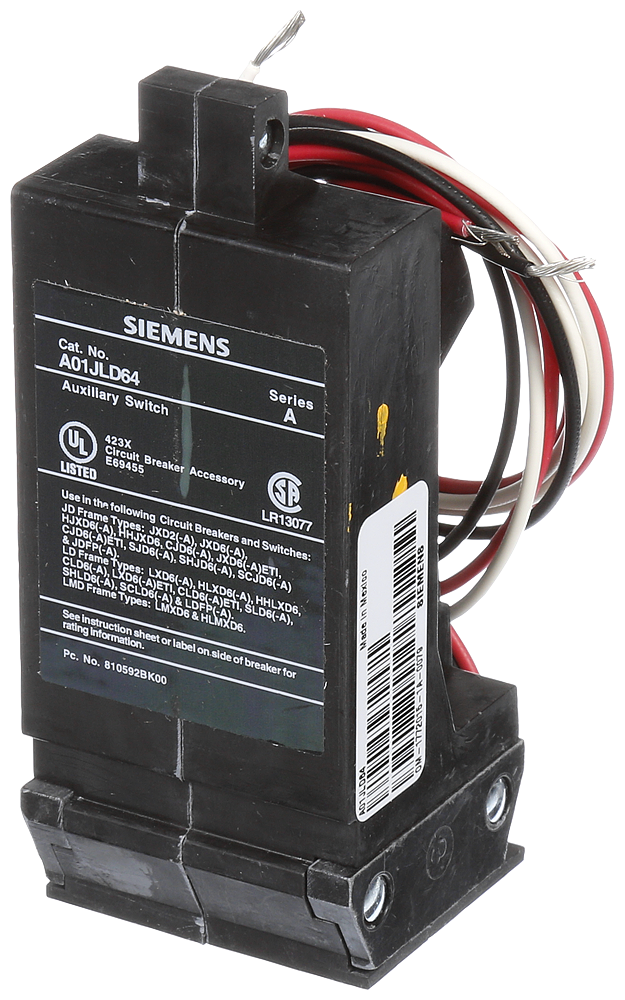 BREAKER JD/LD/LMD 480VAC AUX SW ACC