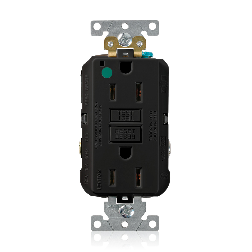 15 Amp, SmartlockPro® GFCI Receptacle/Outlet, Hospital Grade