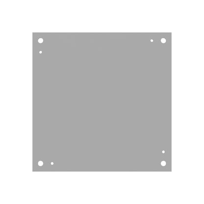 Back Panel Non UL Listed 18x18 Hinge Cover White Steel