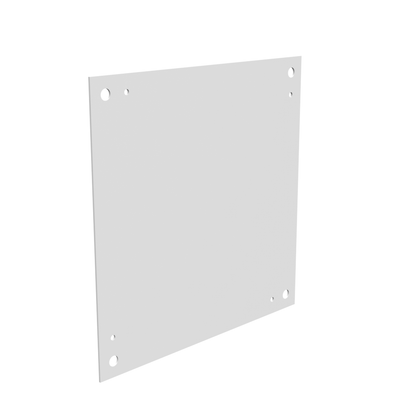 Back Panel Non UL Listed 18x18 Hinge Cover White Steel