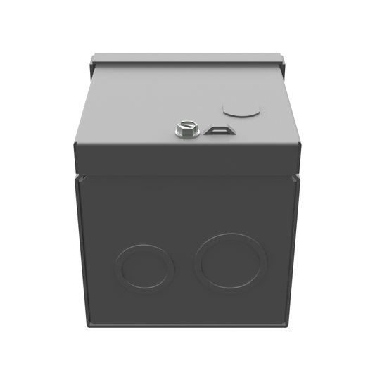 4X4X4 Screw Cover Type 3R UL Listed Steel Knockouts ANSI 61 Gray Quad D Knockout For Lock Emboss Mounting Holes In Back