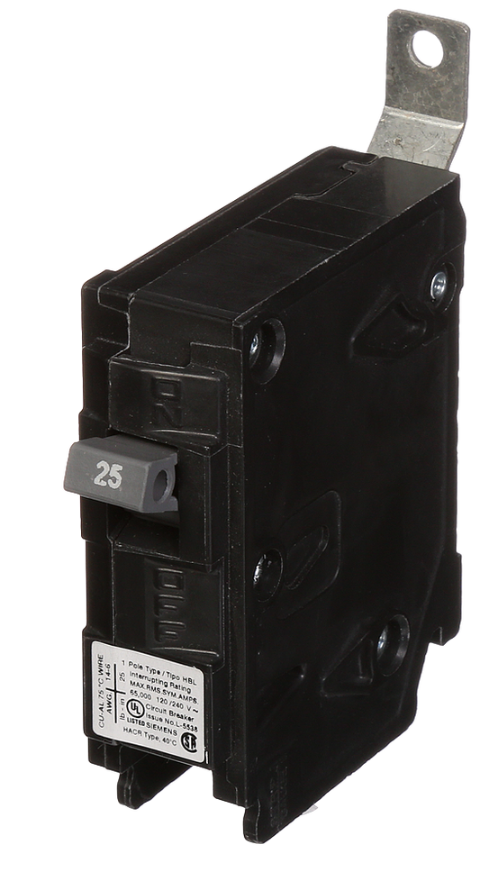 BREAKER 25A 1P 120V 65K HBL