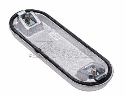 2" Form 7 Liquidtight Conduit Body Cover with Integral Gasket