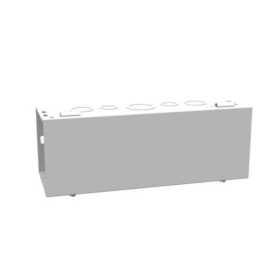 4X12x4 Hinge Cover Wireway Type 1 UL Listed Steel Knockouts
