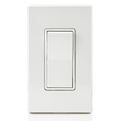 15 Amp Decora Single-Pole Switch, Self-Grounding, White