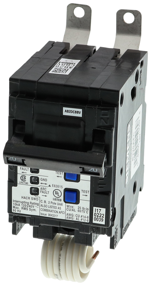 BRKR BAF AFCI 2P 240V 20A 10KA